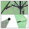 California Umbrella 9' Black Aluminum Market Patio Umbrella, Sunbrella Spa 194061335239 - alternate 2